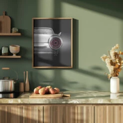 US Classic Car 1963 Thunderbird Coupe - Stretched Canvas, Poster Or Fine Art Print(Us Classic Car 1963 Thunderbird Coupe Stretched Canvas Poster Or Fine Art Print) -Heart Wall Art Store pictufy green kitchen ratio 4x5 2101110