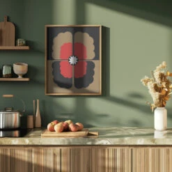 Pansy 1960 - Stretched Canvas, Poster Or Fine Art Print(Pansy 1960 Stretched Canvas Poster Or Fine Art Print) -Heart Wall Art Store pictufy green kitchen ratio 4x5 2463635