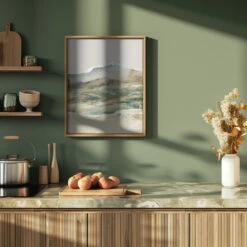 Cordillera - Stretched Canvas, Poster Or Fine Art Print(Cordillera Stretched Canvas Poster Or Fine Art Print) -Heart Wall Art Store pictufy green kitchen ratio 4x5 2470488