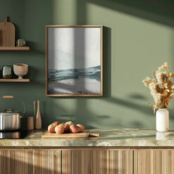 Mountains - Stretched Canvas, Poster Or Fine Art Print(Mountains Stretched Canvas Poster Or Fine Art Print) -Heart Wall Art Store pictufy green kitchen ratio 4x5 2470500