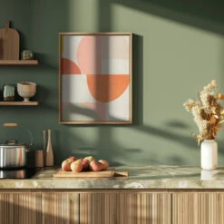 Summer Circles22 2 V - Stretched Canvas, Poster Or Fine Art Print(Summer Circles22 2 V Stretched Canvas Poster Or Fine Art Print) -Heart Wall Art Store pictufy green kitchen ratio 4x5 2500925