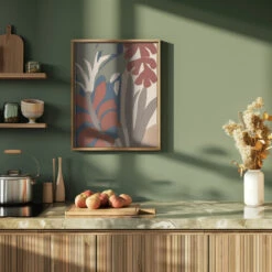 Botanical Impression No 1 - Stretched Canvas, Poster Or Fine Art Print(Botanical Impression No 1 Stretched Canvas Poster Or Fine Art Print) -Heart Wall Art Store pictufy green kitchen ratio 4x5 2506402