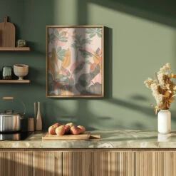 Tropical Mess - Stretched Canvas, Poster Or Fine Art Print(Tropical Mess Stretched Canvas Poster Or Fine Art Print) -Heart Wall Art Store pictufy green kitchen ratio 4x5 2544228