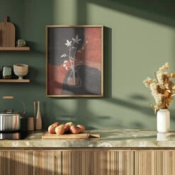 Ratio 4x5 Print By Bohonewart Copy 17 - Stretched Canvas, Poster Or Fine Art Print(Ratio 4x5 Print By Bohonewart Copy 17 Stretched Canvas Poster Or Fine Art Print) -Heart Wall Art Store pictufy green kitchen ratio 4x5 2548835