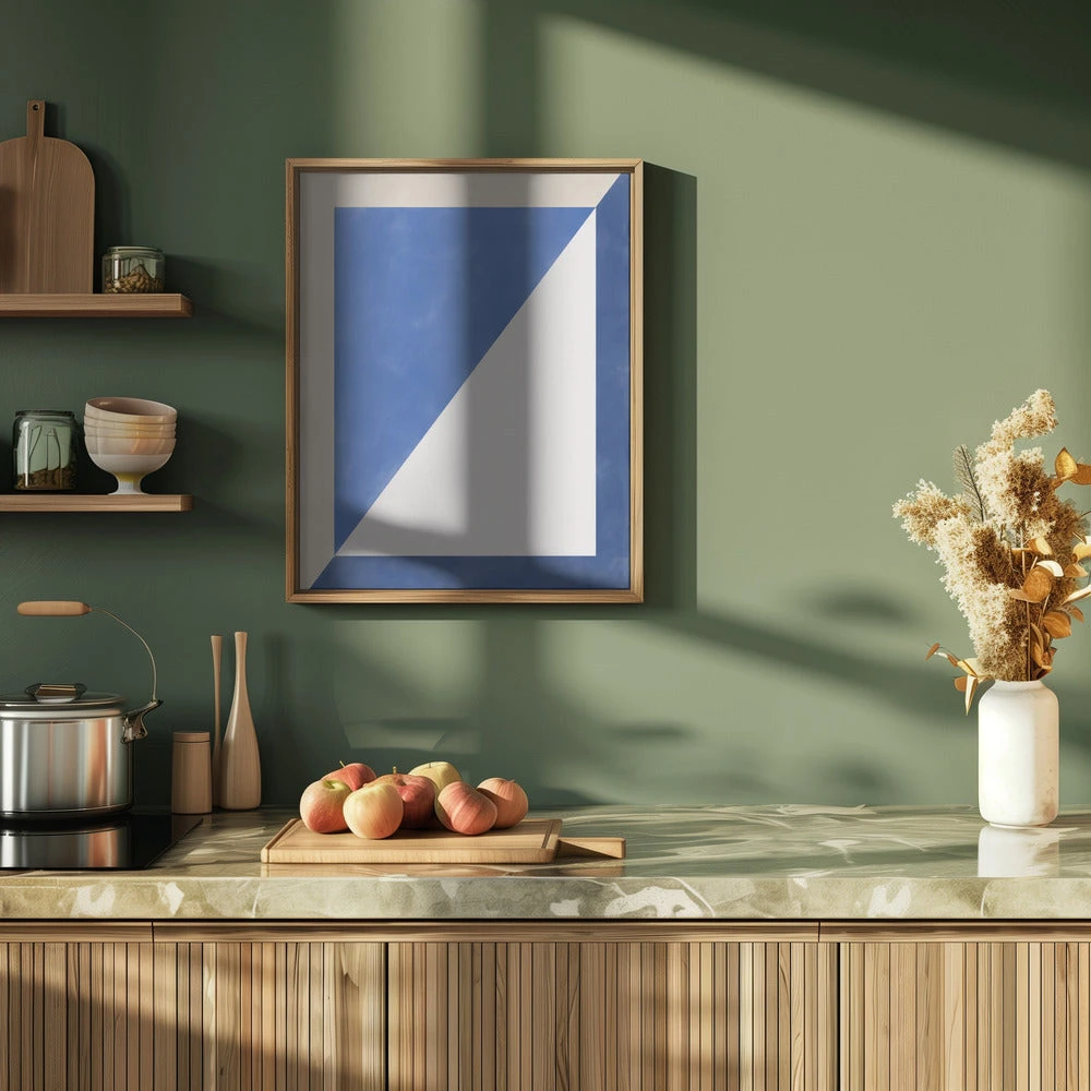 Blue Geometric Play - Stretched Canvas, Poster Or Fine Art Print(Blue Geometric Play Stretched Canvas Poster Or Fine Art Print) 9 Blue Geometric Play - Stretched Canvas, Poster Or Fine Art Print(Blue Geometric Play Stretched Canvas Poster Or Fine Art Print) - Image 9