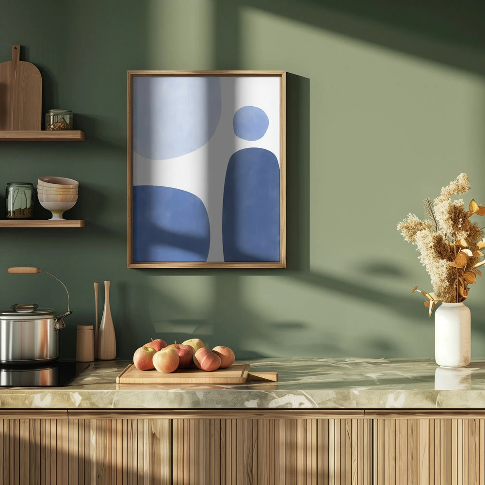 Blue Geometric Flow - Stretched Canvas, Poster Or Fine Art Print(Blue Geometric Flow Stretched Canvas Poster Or Fine Art Print) 9 Blue Geometric Flow - Stretched Canvas, Poster Or Fine Art Print(Blue Geometric Flow Stretched Canvas Poster Or Fine Art Print) - Image 9