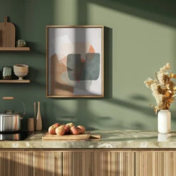 Nature Friendly Terracotta 4 Aquarell Kopie - Stretched Canvas, Poster Or Fine Art Print(Nature Friendly Terracotta 4 Aquarell Kopie Stretched Canvas Poster Or Fine Art Print) -Heart Wall Art Store pictufy green kitchen ratio 4x5 2553039