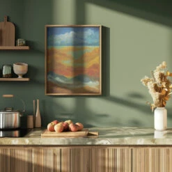 Night On Earth - Stretched Canvas, Poster Or Fine Art Print(Night On Earth Stretched Canvas Poster Or Fine Art Print) -Heart Wall Art Store pictufy green kitchen ratio 4x5 2571614