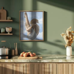 2629073 - Stretched Canvas, Poster Or Fine Art Print(2629073 Stretched Canvas Poster Or Fine Art Print) -Heart Wall Art Store pictufy green kitchen ratio 4x5 2629595