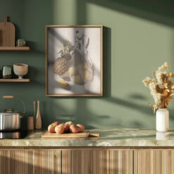 Summer Fruits - Stretched Canvas, Poster Or Fine Art Print(Summer Fruits Stretched Canvas Poster Or Fine Art Print) -Heart Wall Art Store pictufy green kitchen ratio 4x5 2710876