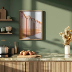 Sorrento - Stretched Canvas, Poster Or Fine Art Print(Sorrento Stretched Canvas Poster Or Fine Art Print) -Heart Wall Art Store pictufy green kitchen ratio 4x5 2710917