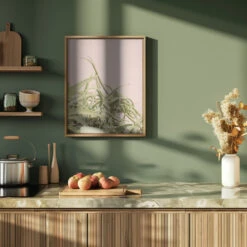 Cacti On Pink - Stretched Canvas, Poster Or Fine Art Print(Cacti On Pink Stretched Canvas Poster Or Fine Art Print) -Heart Wall Art Store pictufy green kitchen ratio 4x5 2711111