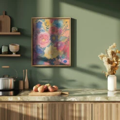 Watercolor Floral No. 6 - Stretched Canvas, Poster Or Fine Art Print(Watercolor Floral No 6 Stretched Canvas Poster Or Fine Art Print) -Heart Wall Art Store pictufy green kitchen ratio 4x5 2775377