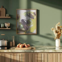 Olives - Stretched Canvas, Poster Or Fine Art Print(Olives Stretched Canvas Poster Or Fine Art Print) -Heart Wall Art Store pictufy green kitchen ratio 4x5 2787376
