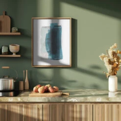 Layers 02 - Stretched Canvas, Poster Or Fine Art Print(Layers 02 Stretched Canvas Poster Or Fine Art Print 1) -Heart Wall Art Store pictufy green kitchen ratio 4x5 2797123