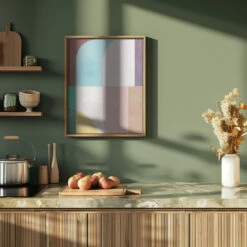 Morning - Stretched Canvas, Poster Or Fine Art Print(Morning Stretched Canvas Poster Or Fine Art Print) -Heart Wall Art Store pictufy green kitchen ratio 4x5 2813918