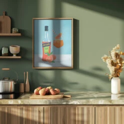 Aperol Spritz - Stretched Canvas, Poster Or Fine Art Print(Aperol Spritz Stretched Canvas Poster Or Fine Art Print 4) -Heart Wall Art Store pictufy green kitchen ratio 4x5 2832822