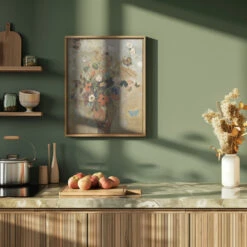 Still Life With Flowers - Stretched Canvas, Poster Or Fine Art Print(Still Life With Flowers Stretched Canvas Poster Or Fine Art Print) 20 Still Life With Flowers - Stretched Canvas, Poster Or Fine Art Print(Still Life With Flowers Stretched Canvas Poster Or Fine Art Print) -Heart Wall Art Store pictufy green kitchen ratio 4x5 2835333