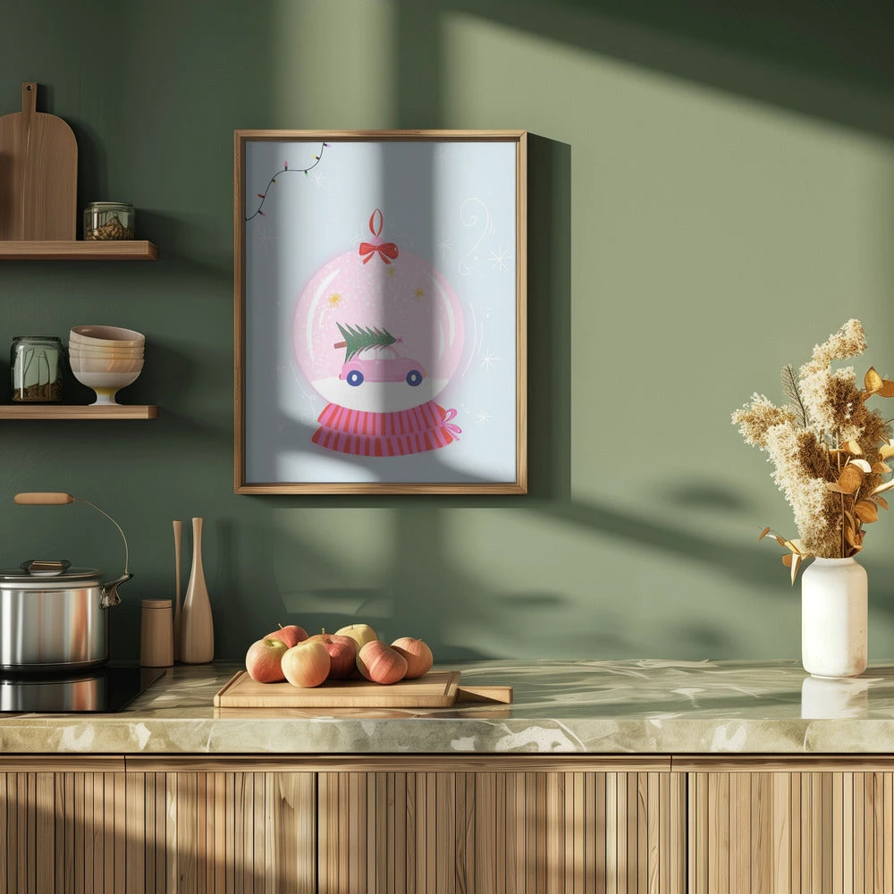 Snowglobe Pink - Stretched Canvas, Poster Or Fine Art Print(Snowglobe Pink Stretched Canvas Poster Or Fine Art Print) 9 Snowglobe Pink - Stretched Canvas, Poster Or Fine Art Print(Snowglobe Pink Stretched Canvas Poster Or Fine Art Print) - Image 9