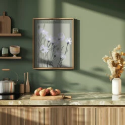 Flower Market Lisboa Cornflower - Stretched Canvas, Poster Or Fine Art Print(Flower Market Lisboa Cornflower Stretched Canvas Poster Or Fine Art Print) -Heart Wall Art Store pictufy green kitchen ratio 4x5 2862703