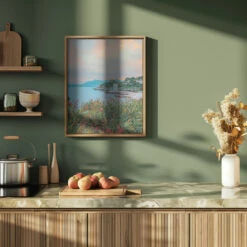 Sicily After Sunset - Stretched Canvas, Poster Or Fine Art Print(Sicily After Sunset Stretched Canvas Poster Or Fine Art Print) -Heart Wall Art Store pictufy green kitchen ratio 4x5 2892563