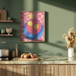 Lemon Flower Plate - Stretched Canvas, Poster Or Fine Art Print(Lemon Flower Plate Stretched Canvas Poster Or Fine Art Print) 20 Lemon Flower Plate - Stretched Canvas, Poster Or Fine Art Print(Lemon Flower Plate Stretched Canvas Poster Or Fine Art Print) -Heart Wall Art Store pictufy green kitchen ratio 4x5 2935436