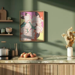 Pink Bougainvillea Essence - Stretched Canvas, Poster Or Fine Art Print(Pink Bougainvillea Essence Stretched Canvas Poster Or Fine Art Print) -Heart Wall Art Store pictufy green kitchen ratio 4x5 2937171