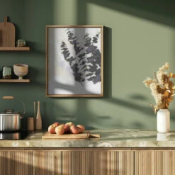 Eucalyptus Painting 1 - Stretched Canvas, Poster Or Fine Art Print(Eucalyptus Painting 1 Stretched Canvas Poster Or Fine Art Print) -Heart Wall Art Store pictufy green kitchen ratio 4x5 2941673