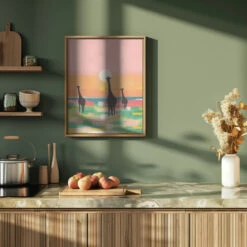 Evening Stroll In The Savannah - Stretched Canvas, Poster Or Fine Art Print(Evening Stroll In The Savannah Stretched Canvas Poster Or Fine Art Print) 20 Evening Stroll In The Savannah - Stretched Canvas, Poster Or Fine Art Print(Evening Stroll In The Savannah Stretched Canvas Poster Or Fine Art Print) -Heart Wall Art Store pictufy green kitchen ratio 4x5 2964742