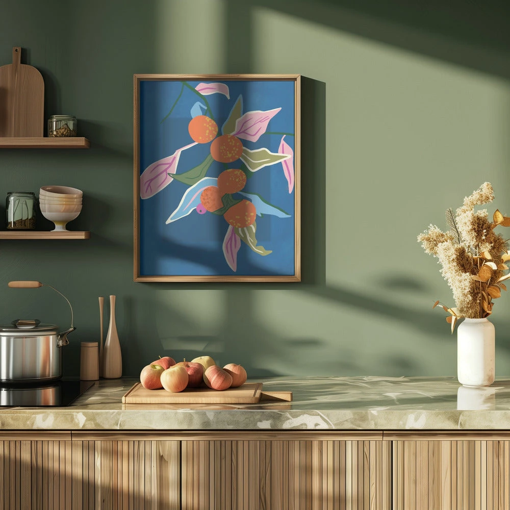 Lush Orange Botanicals - Stretched Canvas, Poster Or Fine Art Print(Lush Orange Botanicals Stretched Canvas Poster Or Fine Art Print) 9 Lush Orange Botanicals - Stretched Canvas, Poster Or Fine Art Print(Lush Orange Botanicals Stretched Canvas Poster Or Fine Art Print) - Image 9