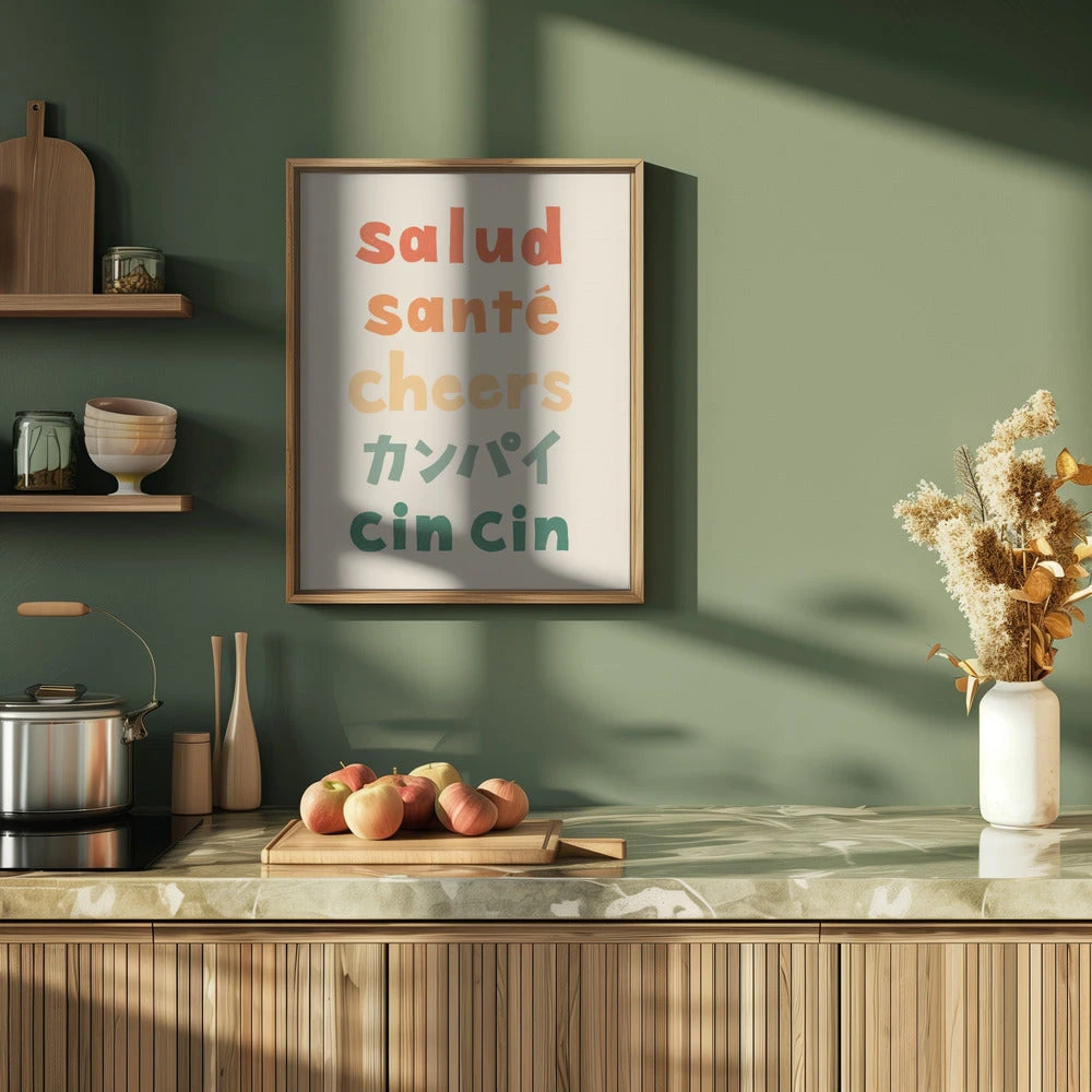 Cheers Typography - Salud Santé Cheers Kanpai Cin Cin - Stretched Canvas, Poster Or Fine Art Print(Cheers Typography Salud Sante Cheers Kanpai Cin Cin Stretched Canvas Poster Or Fine Art Print 1) 9 Cheers Typography - Salud Santé Cheers Kanpai Cin Cin - Stretched Canvas, Poster Or Fine Art Print(Cheers Typography Salud Sante Cheers Kanpai Cin Cin Stretched Canvas Poster Or Fine Art Print 1) - Image 9