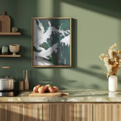 Wilderness In Motion - Stretched Canvas, Poster Or Fine Art Print(Wilderness In Motion Stretched Canvas Poster Or Fine Art Print) -Heart Wall Art Store pictufy green kitchen ratio 4x5 3083857