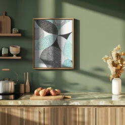 Geometric Shapes And Intricate Patterns - Stretched Canvas, Poster Or Fine Art Print(Geometric Shapes And Intricate Patterns Stretched Canvas Poster Or Fine Art Print) -Heart Wall Art Store pictufy green kitchen ratio 4x5 3145704