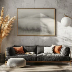 Waterside - Stretched Canvas, Poster Or Fine Art Print(Waterside Stretched Canvas Poster Or Fine Art Print) -Heart Wall Art Store pictufy horizontal dark sofa gray wall ratio 5x7 1226393