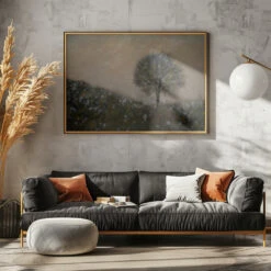 Lonely - Stretched Canvas, Poster Or Fine Art Print(Lonely Stretched Canvas Poster Or Fine Art Print) -Heart Wall Art Store pictufy horizontal dark sofa gray wall ratio 5x7 1645154