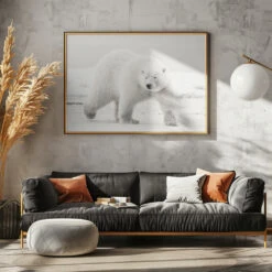 Alaskan King - Stretched Canvas, Poster Or Fine Art Print(Alaskan King Stretched Canvas Poster Or Fine Art Print) -Heart Wall Art Store pictufy horizontal dark sofa gray wall ratio 5x7 1653736