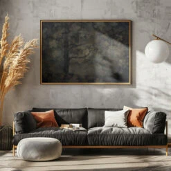 Dark Forest - Stretched Canvas, Poster Or Fine Art Print(Dark Forest Stretched Canvas Poster Or Fine Art Print) -Heart Wall Art Store pictufy horizontal dark sofa gray wall ratio 5x7 1760532