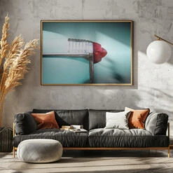 American Classic Car Super 88 1953 Rear - Stretched Canvas, Poster Or Fine Art Print(American Classic Car Super 88 1953 Rear Stretched Canvas Poster Or Fine Art Print) -Heart Wall Art Store pictufy horizontal dark sofa gray wall ratio 5x7 2762055