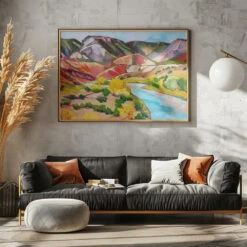 The Colors Of New Mexico - Stretched Canvas, Poster Or Fine Art Print(The Colors Of New Mexico Stretched Canvas Poster Or Fine Art Print) -Heart Wall Art Store pictufy horizontal dark sofa gray wall ratio 5x7 2785956