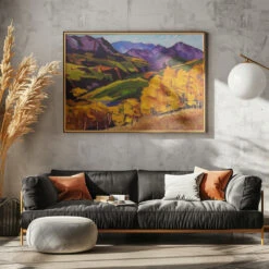 Cotton Woods - Stretched Canvas, Poster Or Fine Art Print(Cotton Woods Stretched Canvas Poster Or Fine Art Print) -Heart Wall Art Store pictufy horizontal dark sofa gray wall ratio 5x7 2786452