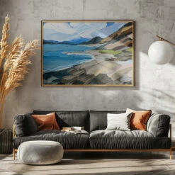 Out West - Stretched Canvas, Poster Or Fine Art Print(Out West Stretched Canvas Poster Or Fine Art Print) -Heart Wall Art Store pictufy horizontal dark sofa gray wall ratio 5x7 2786656