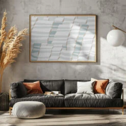 City Life Always Up Soft Grey Pattern - Stretched Canvas, Poster Or Fine Art Print(City Life Always Up Soft Grey Pattern Stretched Canvas Poster Or Fine Art Print) -Heart Wall Art Store pictufy horizontal dark sofa gray wall ratio 5x7 2881186