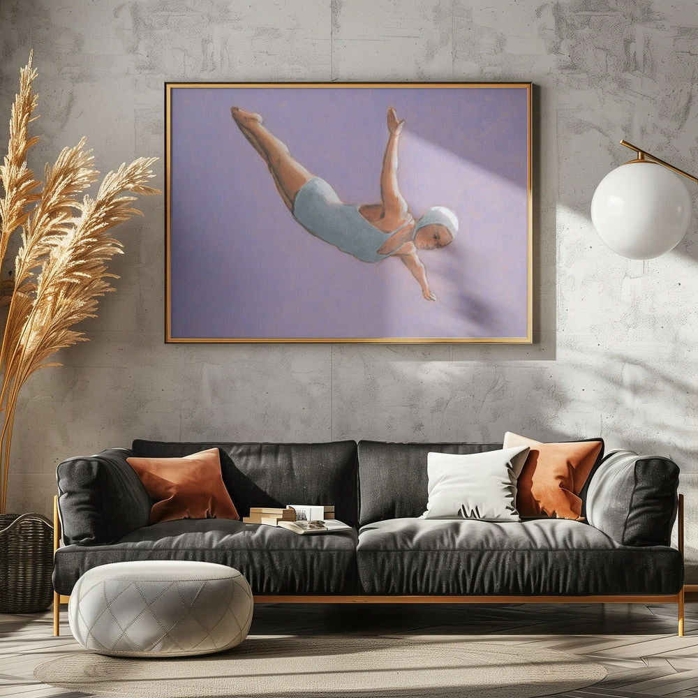Lavender Diver - Stretched Canvas, Poster Or Fine Art Print(Lavender Diver Stretched Canvas Poster Or Fine Art Print) 10 Lavender Diver - Stretched Canvas, Poster Or Fine Art Print(Lavender Diver Stretched Canvas Poster Or Fine Art Print) - Image 10