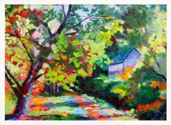 Autumn Comes To Bucks County - Stretched Canvas, Poster Or Fine Art Print(Autumn Comes To Bucks County Stretched Canvas Poster Or Fine Art Print) -Heart Wall Art Store pictufy horizontal white 70x50 2786425