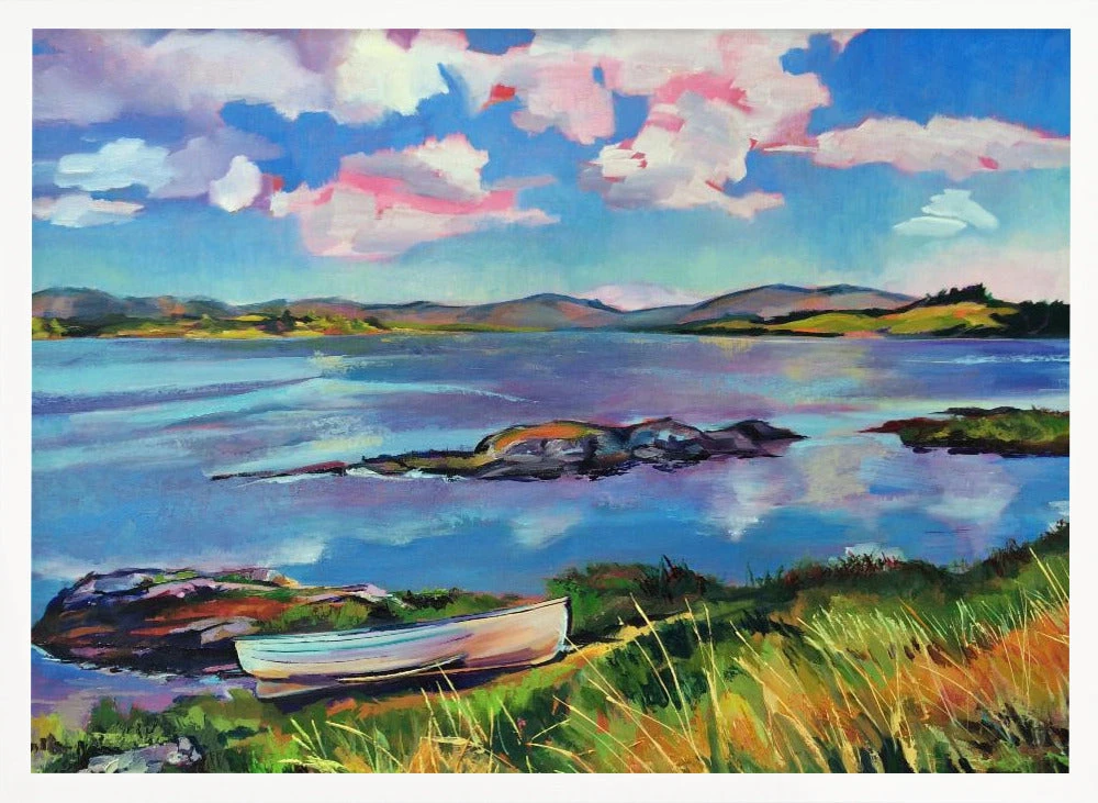 Boat On The Lake - Stretched Canvas, Poster Or Fine Art Print(Boat On The Lake Stretched Canvas Poster Or Fine Art Print) 4 Boat On The Lake - Stretched Canvas, Poster Or Fine Art Print(Boat On The Lake Stretched Canvas Poster Or Fine Art Print) - Image 4