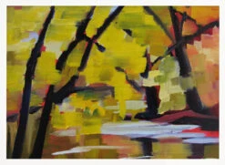 Bulls Island In Autumn - Stretched Canvas, Poster Or Fine Art Print(Bulls Island In Autumn Stretched Canvas Poster Or Fine Art Print) -Heart Wall Art Store pictufy horizontal white 70x50 2786583