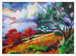 Sonoma Hillside - Stretched Canvas, Poster Or Fine Art Print(Sonoma Hillside Stretched Canvas Poster Or Fine Art Print) -Heart Wall Art Store pictufy horizontal white 70x50 2786681