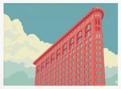 New York Flatiron Building - Stretched Canvas, Poster Or Fine Art Print(New York Flatiron Building Stretched Canvas Poster Or Fine Art Print 1) -Heart Wall Art Store pictufy horizontal white 70x50 2844190 08e0fb44 7c6b 43a7 b479 18158fdb1b7e