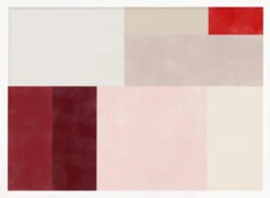 Geometric Grid Of Soft Pastel Colors - Stretched Canvas, Poster Or Fine Art Print(Geometric Grid Of Soft Pastel Colors Stretched Canvas Poster Or Fine Art Print) -Heart Wall Art Store pictufy horizontal white 70x50 2861706