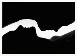 The Profiles Of Two Women - Stretched Canvas, Poster Or Fine Art Print(The Profiles Of Two Women Stretched Canvas Poster Or Fine Art Print) -Heart Wall Art Store pictufy horizontal white 70x50 334527